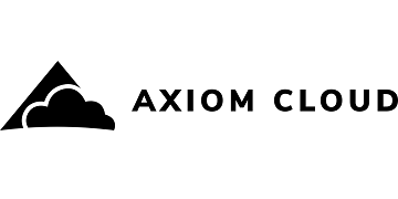Axiom Cloud logo with cloud graphic.
