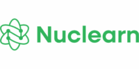 Green Nuclearn logo on black background.