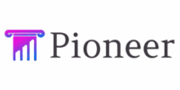Logo with column and 'Pioneer' text.