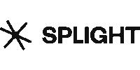 Splight logo with starburst design.