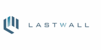 Lastwall logo on black background.
