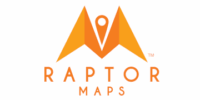 Orange Raptor Maps logo with map marker.