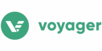 Voyager logo with green circle symbol.